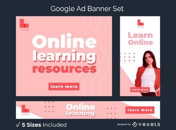 Learn Online Google Ad Banner Pack