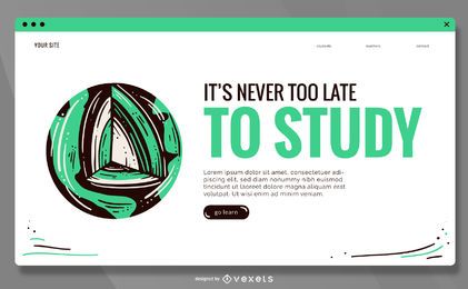 Educational Web Page Slider Design Educational Web Page Slider Design
