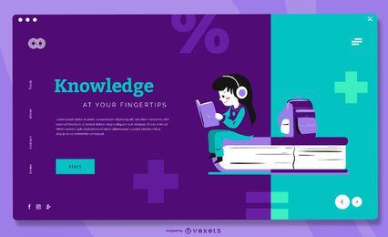 Wissen Kinder Landing Page Vorlage