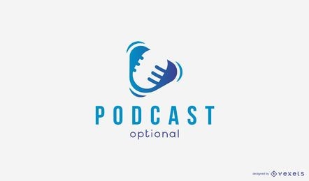 Podcast logo template
