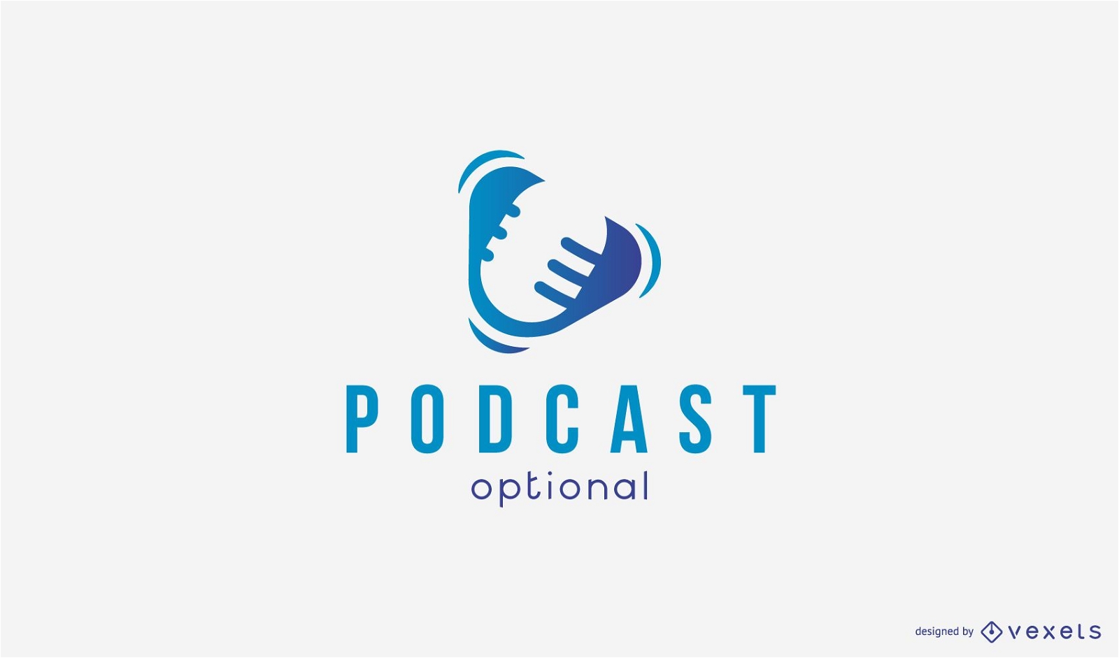 Podcast logo template
