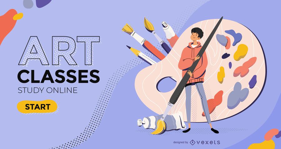 Art classes slider template Art classes slider template