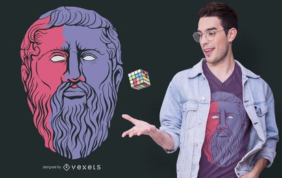 Plato Philosopher T-shirt Design Plato Philosopher T-shirt Design