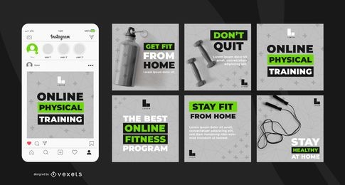 Online Workout Programm Banner Pack