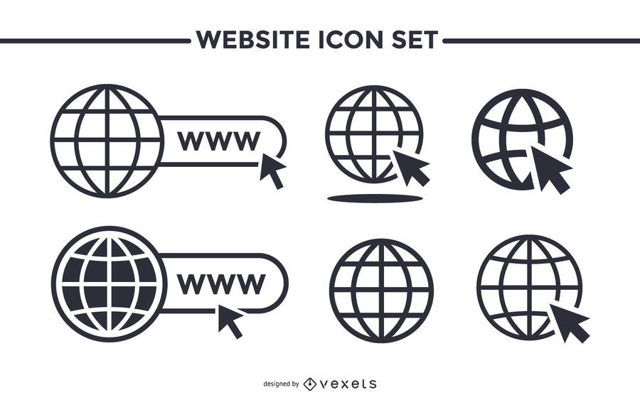 Conjunto de iconos de sitio web Conjunto de iconos de sitio web