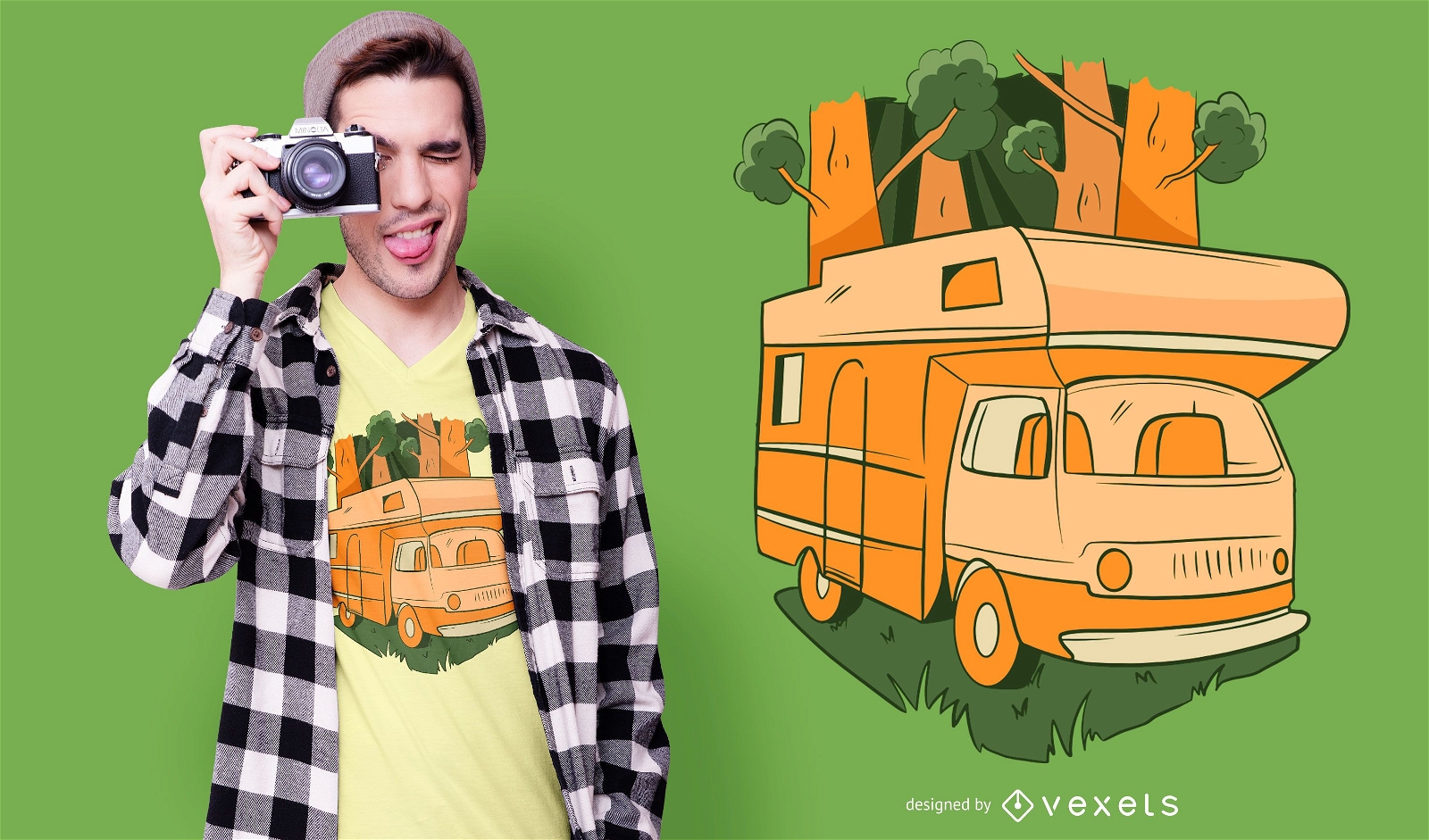 Design de camisetas Nature Caravan