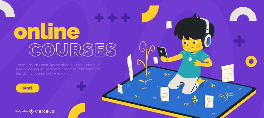 Online courses kids slider template Online courses kids slider template