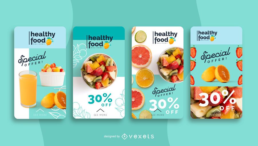 Healthy Food Social Media Story Template Healthy Food Social Media Story Template