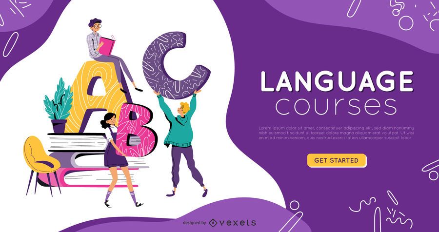 Language Course Education Cover Design Language Course Education Cover Design