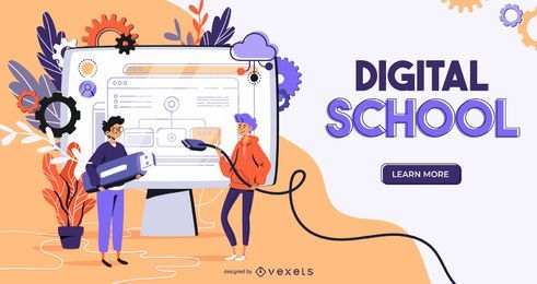 Design Digital School Web Slider