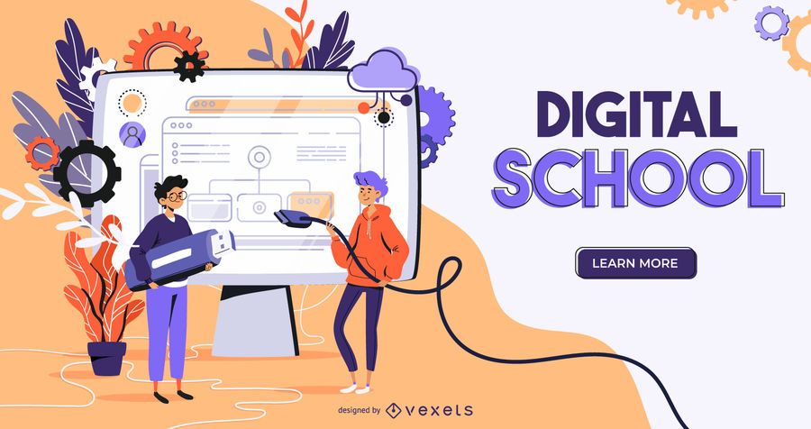 Digital School Web Slider Design Digital School Web Slider Design