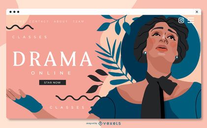 Design da Web Slider da Escola de Teatro