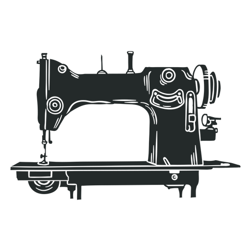 Download Antique sewing machine black - Transparent PNG & SVG vector file