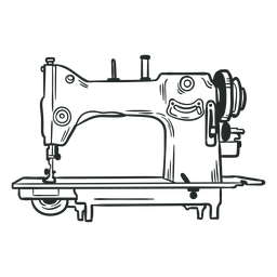 Antique sewing machine hand drawn PNG Design Transparent PNG