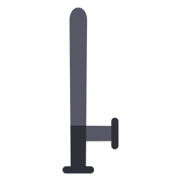 Schlagstock flach PNG-Design