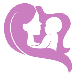 Linda mãe e bebê abstrato Desenho PNG