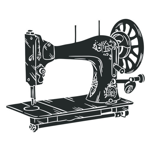 black vintage sewing machine transparent png svg vector file black vintage sewing machine