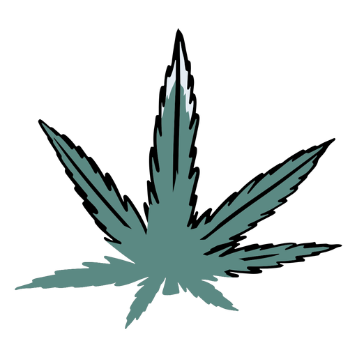 Cannabis-Illustration PNG-Design
