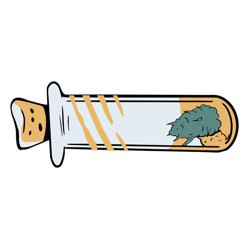 Cannabis tube illustration