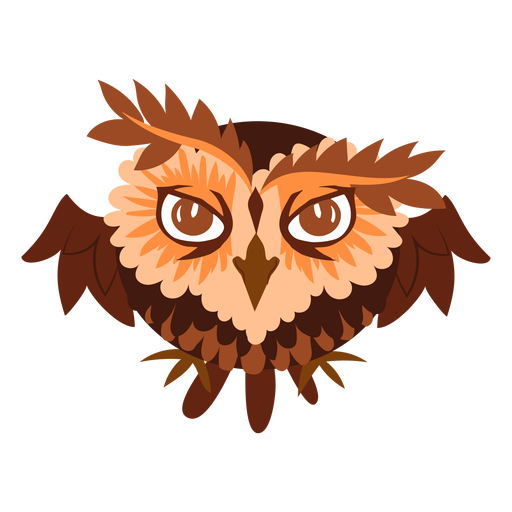 Cheeky owl illustration PNG Design
