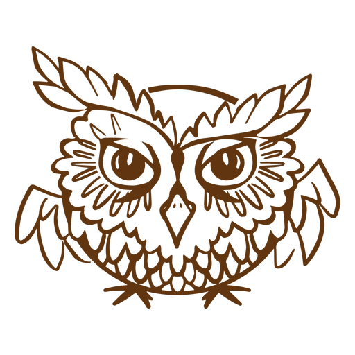 Cheeky owl stroke