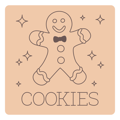 Cookies Etikettenzeile PNG-Design
