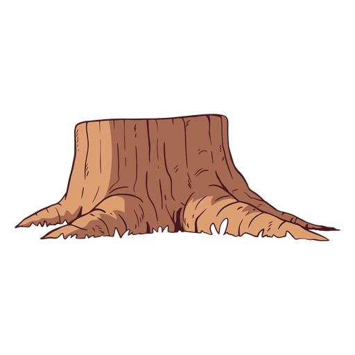 Download Cut tree trunk illustration - Transparent PNG & SVG vector file