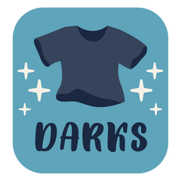 Darks etiqueta plana Diseño PNG