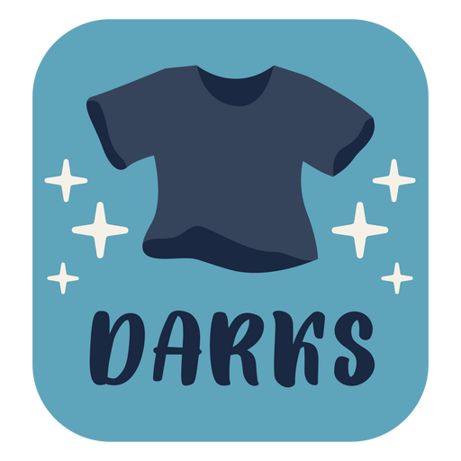 Darks Label flach PNG-Design