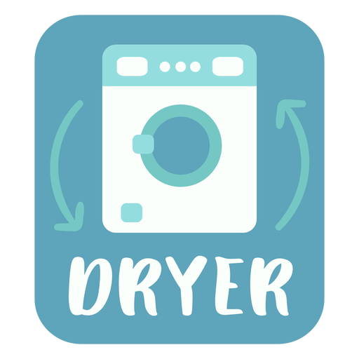 Dryer label flat