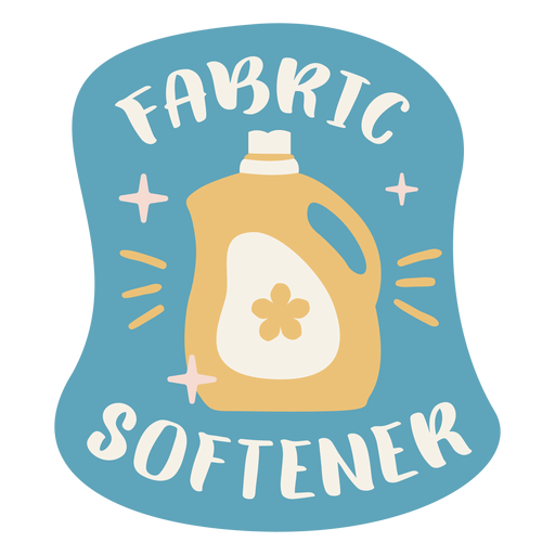 Fabric softener label flat
