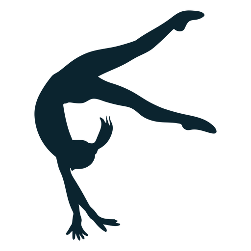 Rhythmic Gymnastics Silhouette Design Vector Download