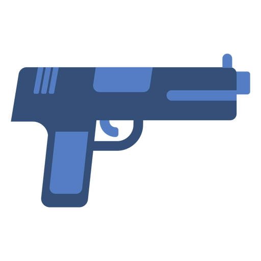 Gun flat PNG Design