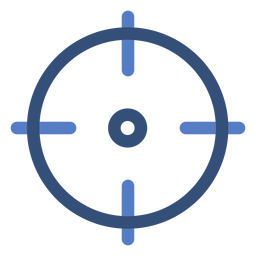 Gunsight flat PNG Design