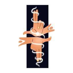 Illustration magic hands PNG Design
