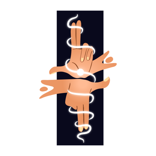 Illustration magic hands