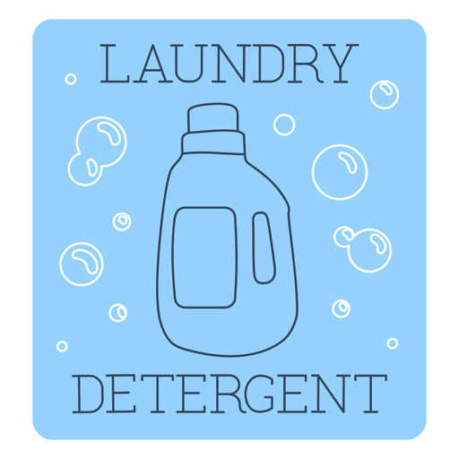 Laundry detergent label line PNG Design