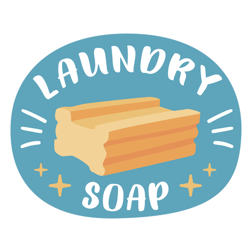 Laundry soap label flat