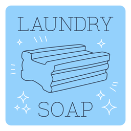 Laundry soap label line PNG Design Transparent PNG