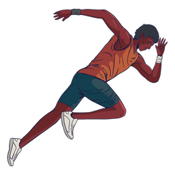 Male athlete character PNG Design Transparent PNG