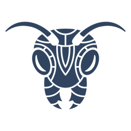 Mandala de formiga azul Desenho PNG