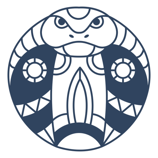 Mandala Cobra Kopfschlag PNG-Design