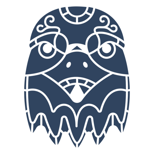 Mandala eagle head blue PNG Design