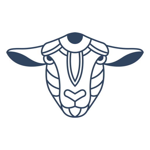 Download Mandala sheep head stroke - Transparent PNG & SVG vector file