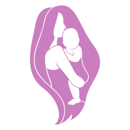 Mãe com bebê abstrato Desenho PNG