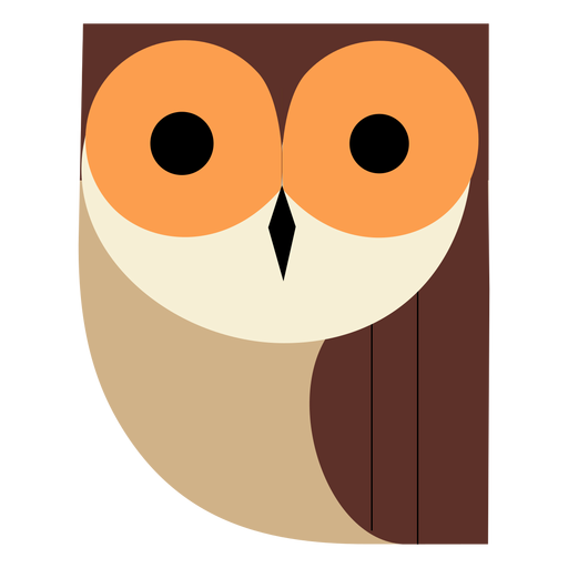 Night Owl Flat Diseño PNG
