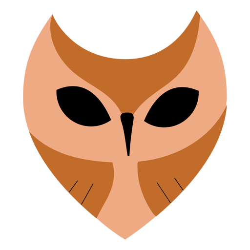 Nocturnal owl flat PNG Design