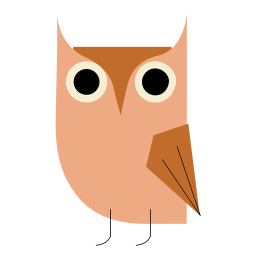 Owl flat PNG Design