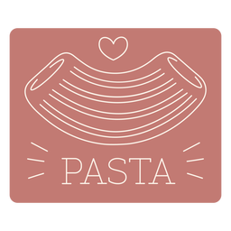 Línea de etiquetas de pasta Diseño PNG