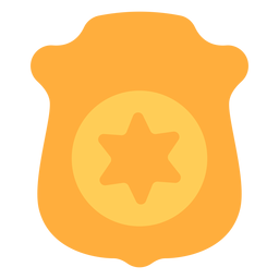 Police badge flat badge Transparent PNG